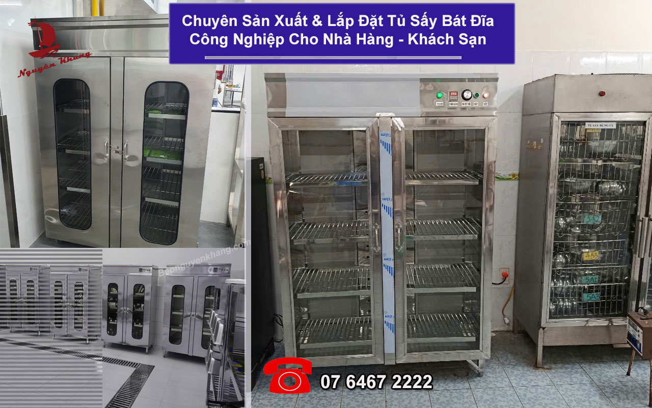 Sản Xuất & Lắp Đặt Tủ Sấy Bát Đĩa Công Nghiệp Cho Nhà Hàng