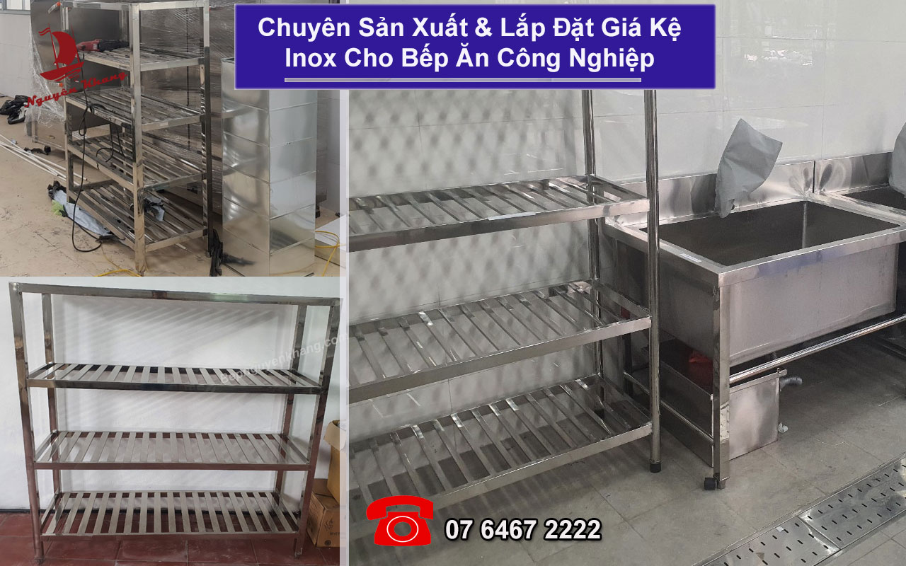 Gia ke inox cong nghiep 