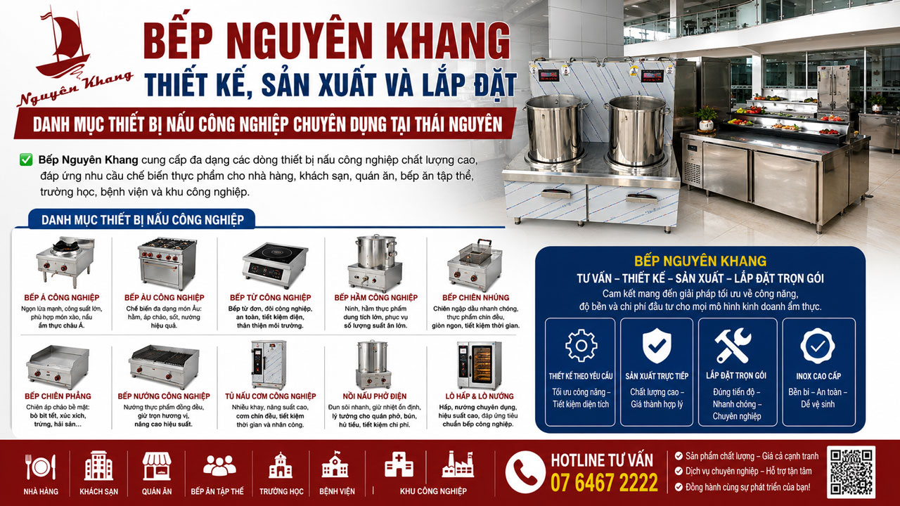 Danh Mục Thiết Bị Nấu Công Nghiệp Chuyên Dụng Tại Thái Nguyên Danh Mục Thiết Bị Nấu Công Nghiệp Chuyên Dụng Tại Thái Nguyên