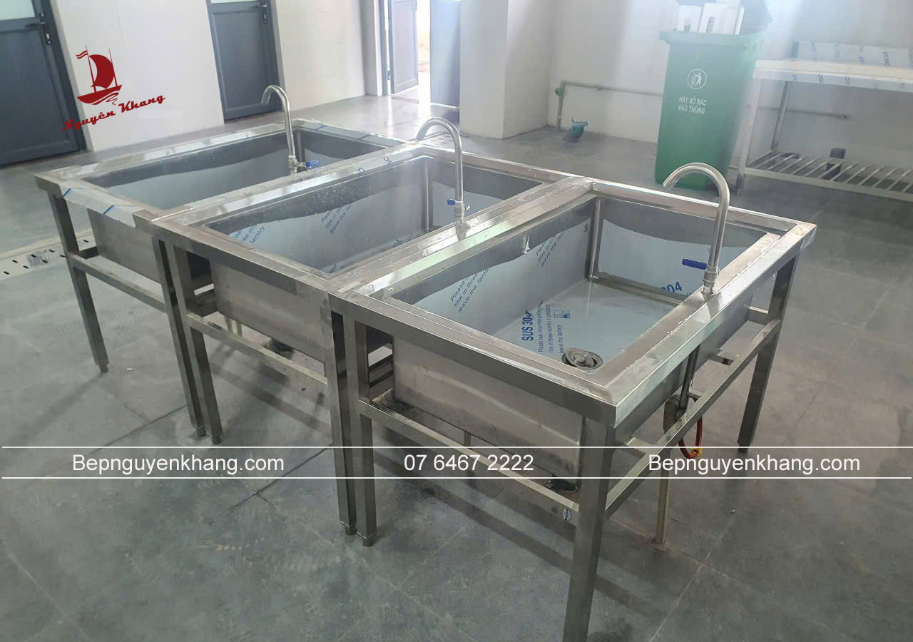 Chậu rửa inox công nghiệp có kích thước tiêu chuẩn là bao nhiêu?