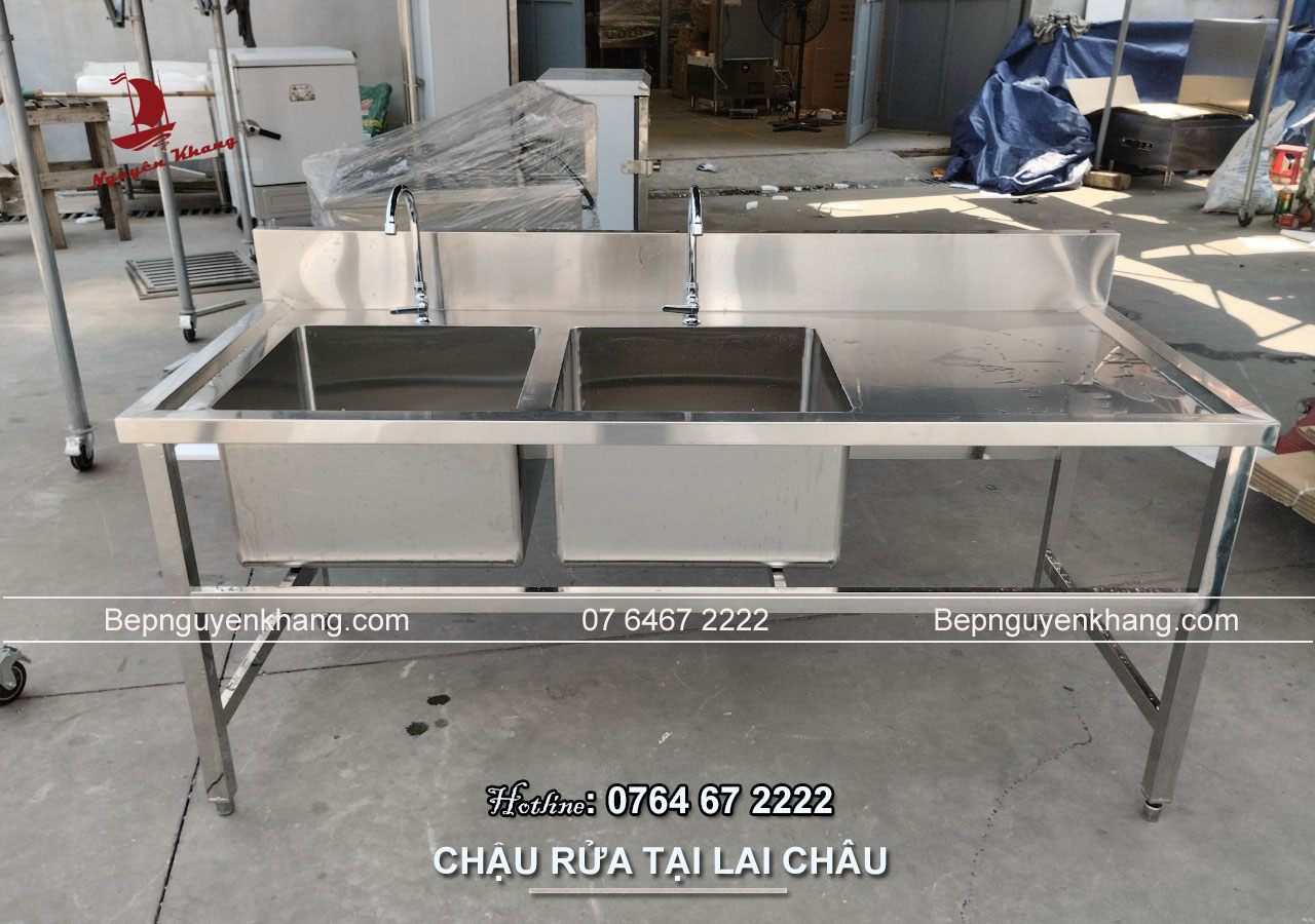 Chậu rửa inox công nghiệp tại Lai Châu