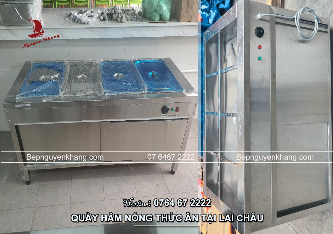 Quầy hâm nóng thức ăn công nghiệp tại Lai Châu
