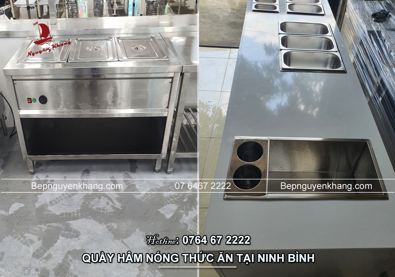 Quầy hâm nóng thức ăn công nghiệp tại Ninh Bình