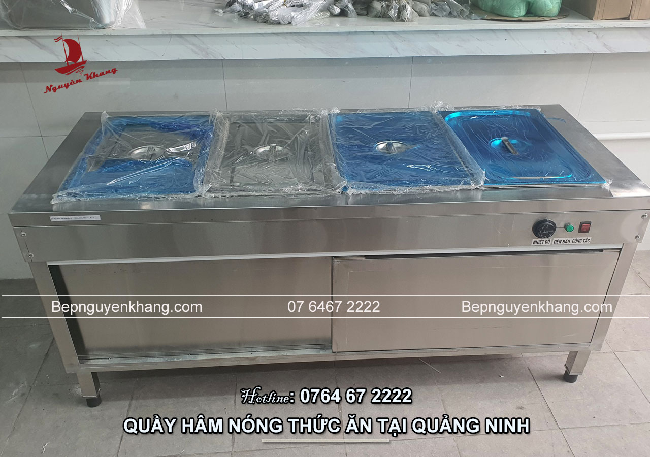 Quầy hâm nóng thức ăn công nghiệp tại Quảng Ninh