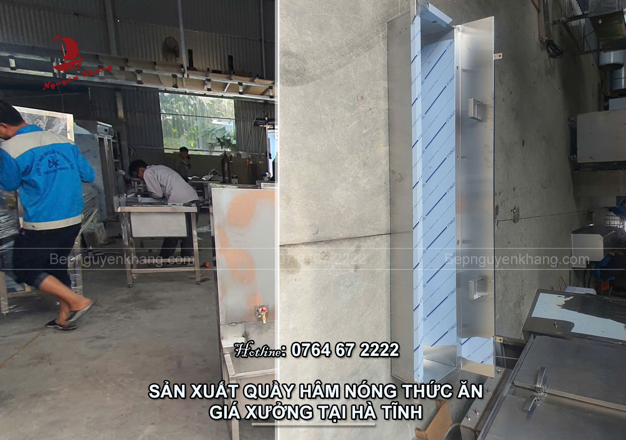 Quầy hâm nóng thức ăn công nghiệp tại Hà Tĩnh