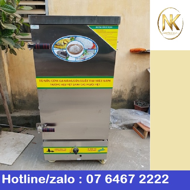 Cung cấp tủ cơm công nghiệp 12 khay tại Ninh Bình – Tủ cơm gas điện inox 304 chính hãng
