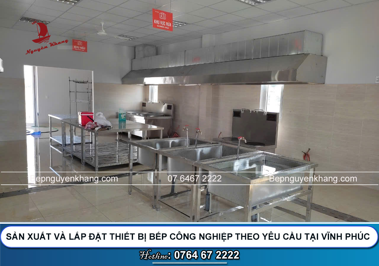 Thiết Kế & Thi Công Bếp Công Nghiệp Uy Tín Tại Vĩnh Phúc