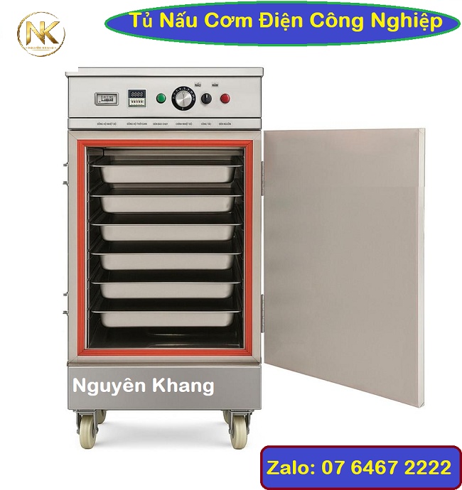 Tủ cơm điện công nghiệp mini 1 cánh cấu tạo từ inox 304
