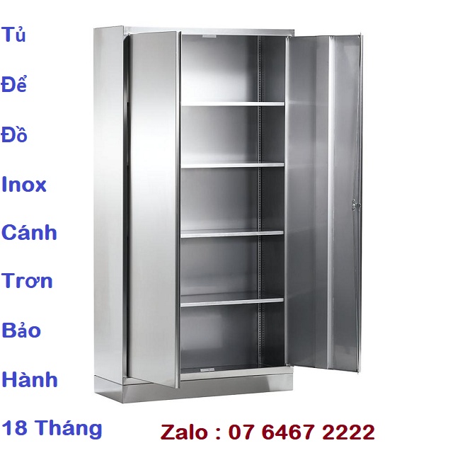 Bán tủ để đồ inox cánh trơn tại Thái Nguyên