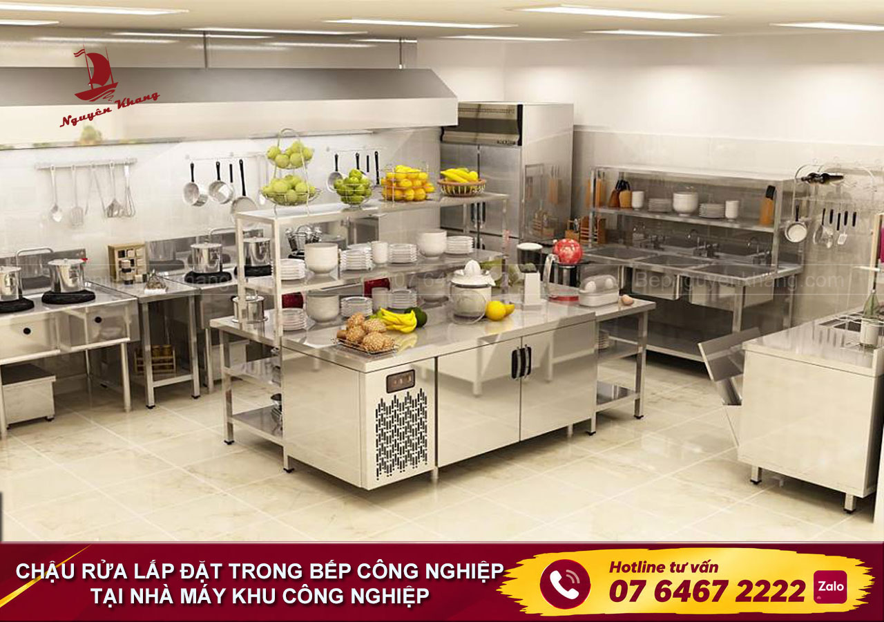 chậu rửa inox công nghiệp tại Thái Nguyên