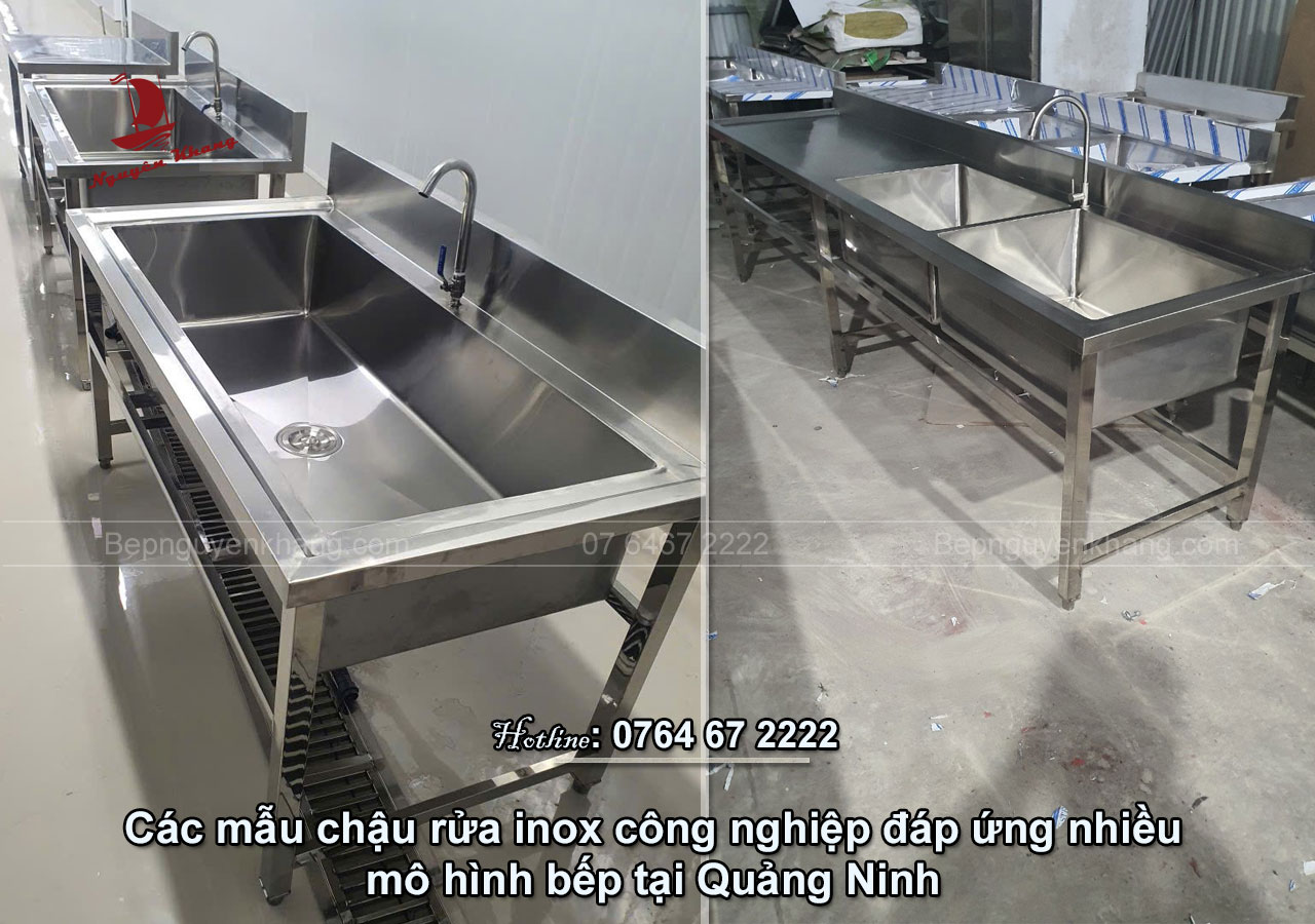 Các mẫu chậu rửa inox công nghiệp đáp ứng nhiều mô hình bếp tại Quảng Ninh Các mẫu chậu rửa inox công nghiệp đáp ứng nhiều mô hình bếp tại Quảng Ninh