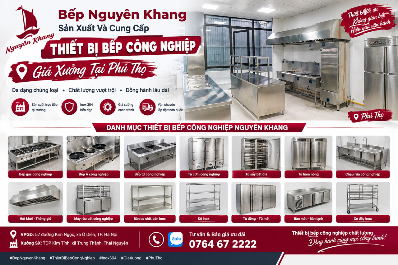 Thiết kế Và Thi công Bếp Công Nghiệp Uy Tín Tại Phú Thọ Thiết kế Và Thi công Bếp Công Nghiệp Uy Tín Tại Phú Thọ
