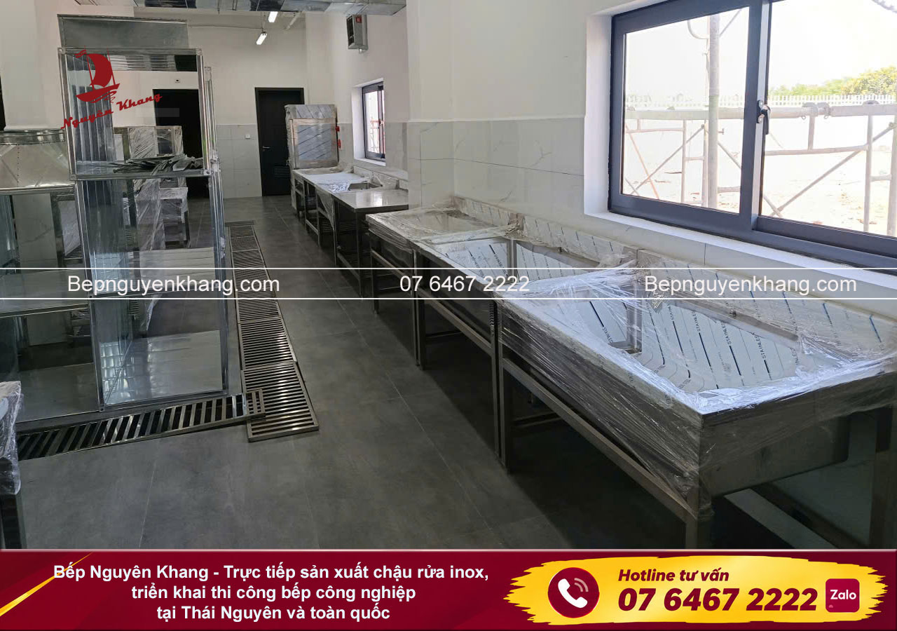 Thi công bếp công nghiệp tại Thái Nguyên và toàn quốc
