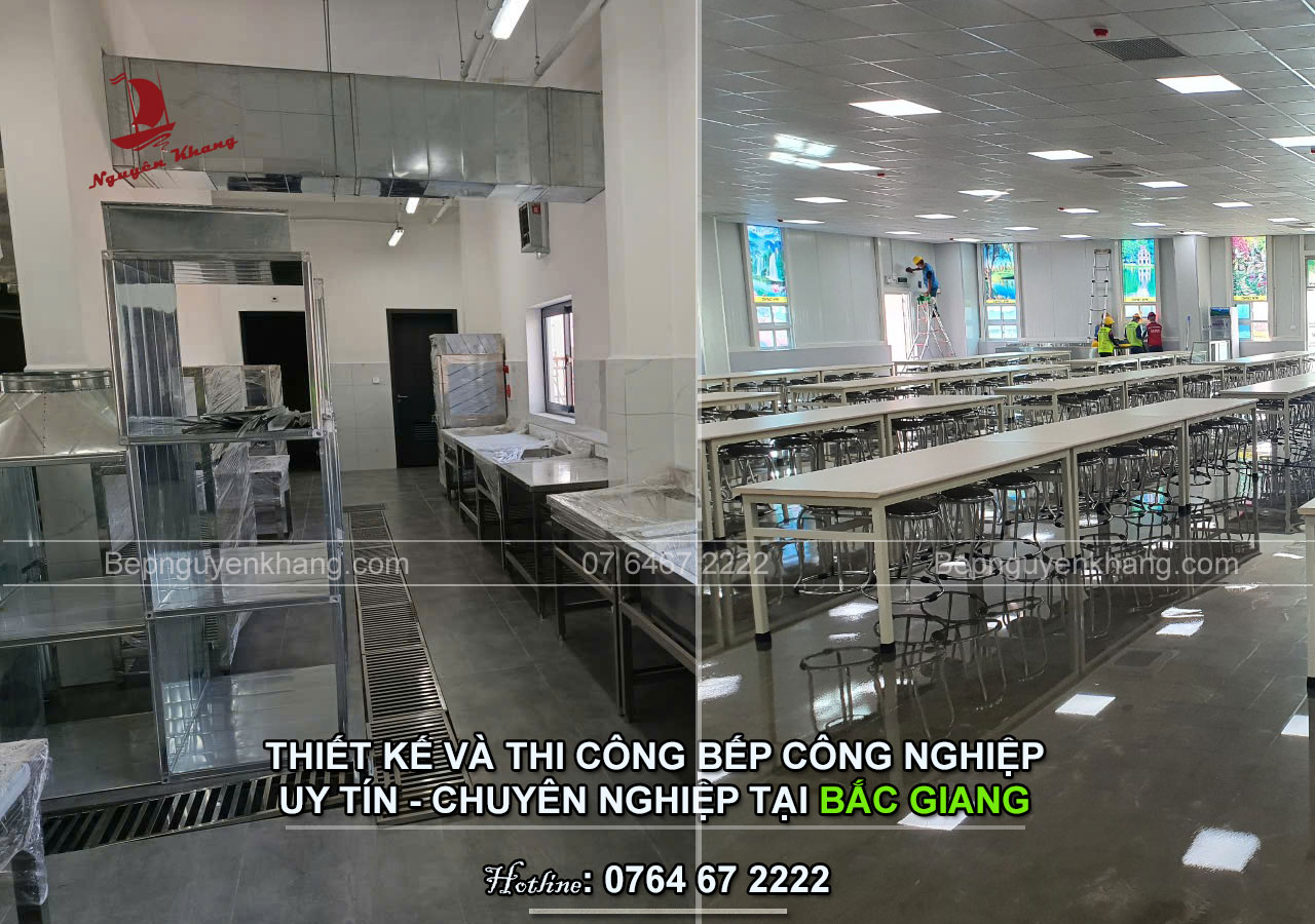 Thiết Kế Và Thi Công Bếp Công Nghiệp Uy Tín Tại Bắc Giang