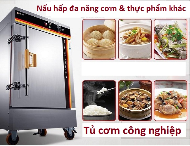 Tủ cơm công nghiệp tại Thái Nguyên nấu hấp đa năng nhiều loại thực phẩm